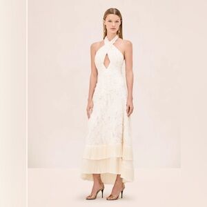Alexis Ambrosia Dress. White. Size Large. Like new. Worn to dinner one time.